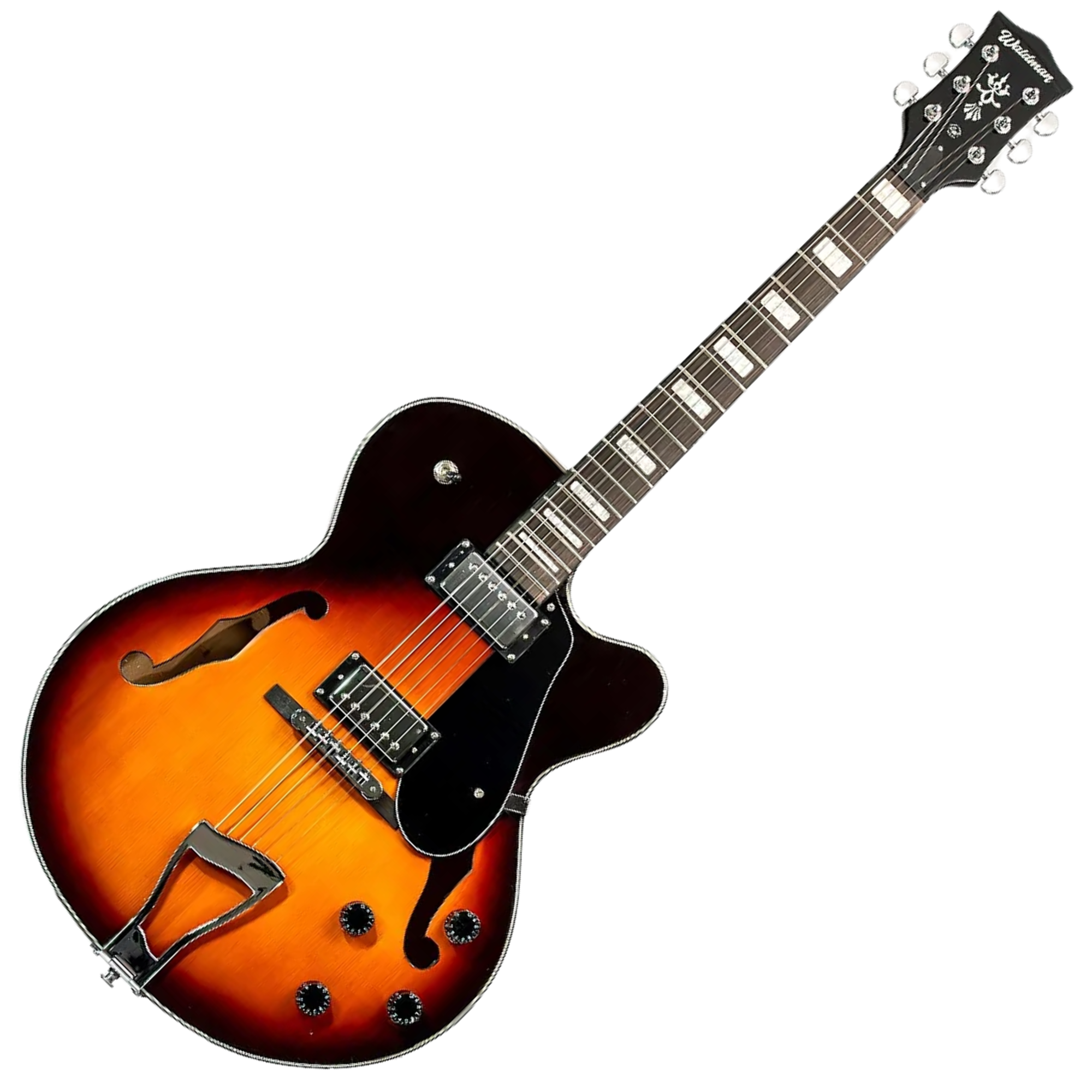 Guitarra Semi Acústica Waldman GHJ100 2 Humbuckers, 22 Trastes, Vintage Sunburst