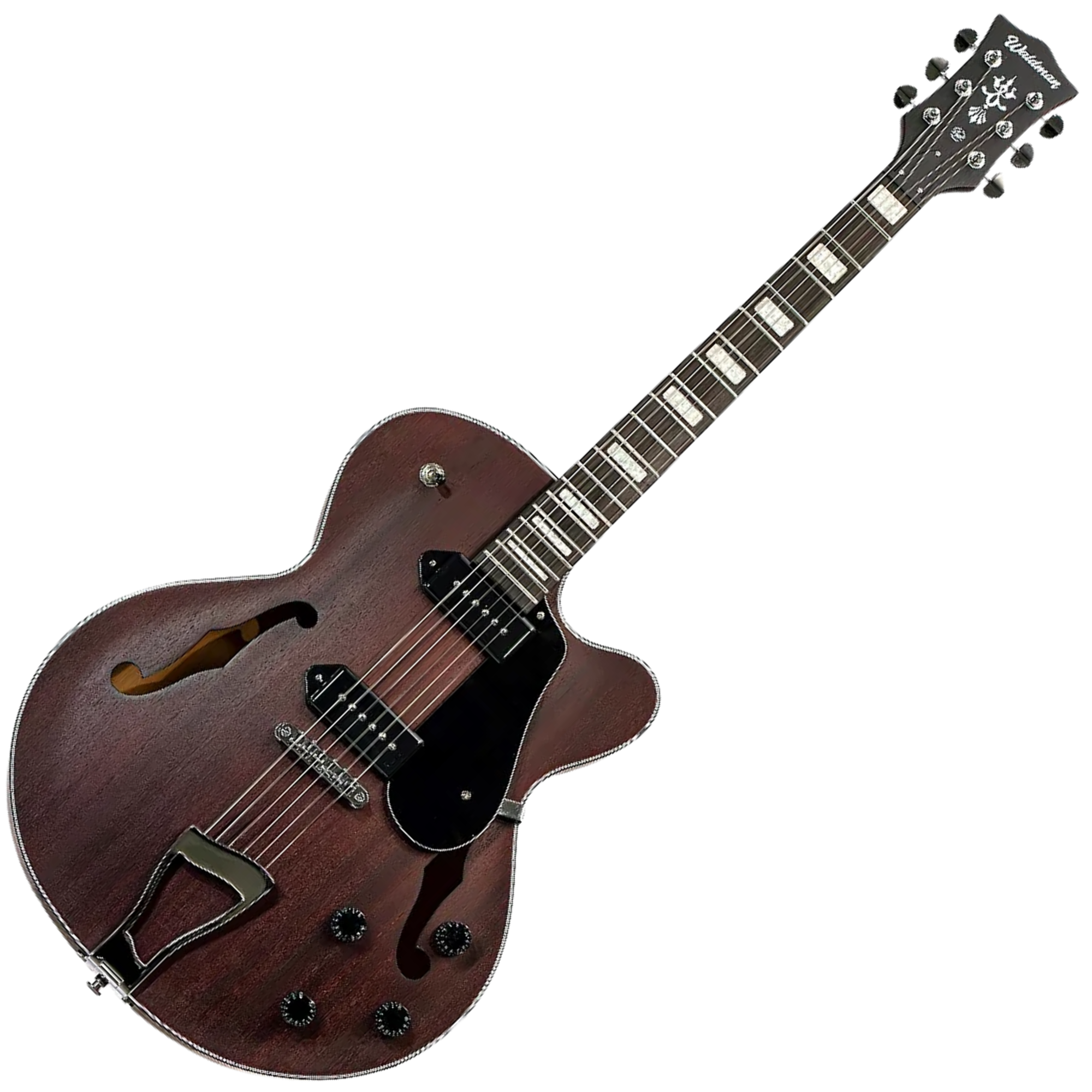 Guitarra Semi Acústica Waldman Hollow Body GHJ190 RDM Red Mahogany Fosco
