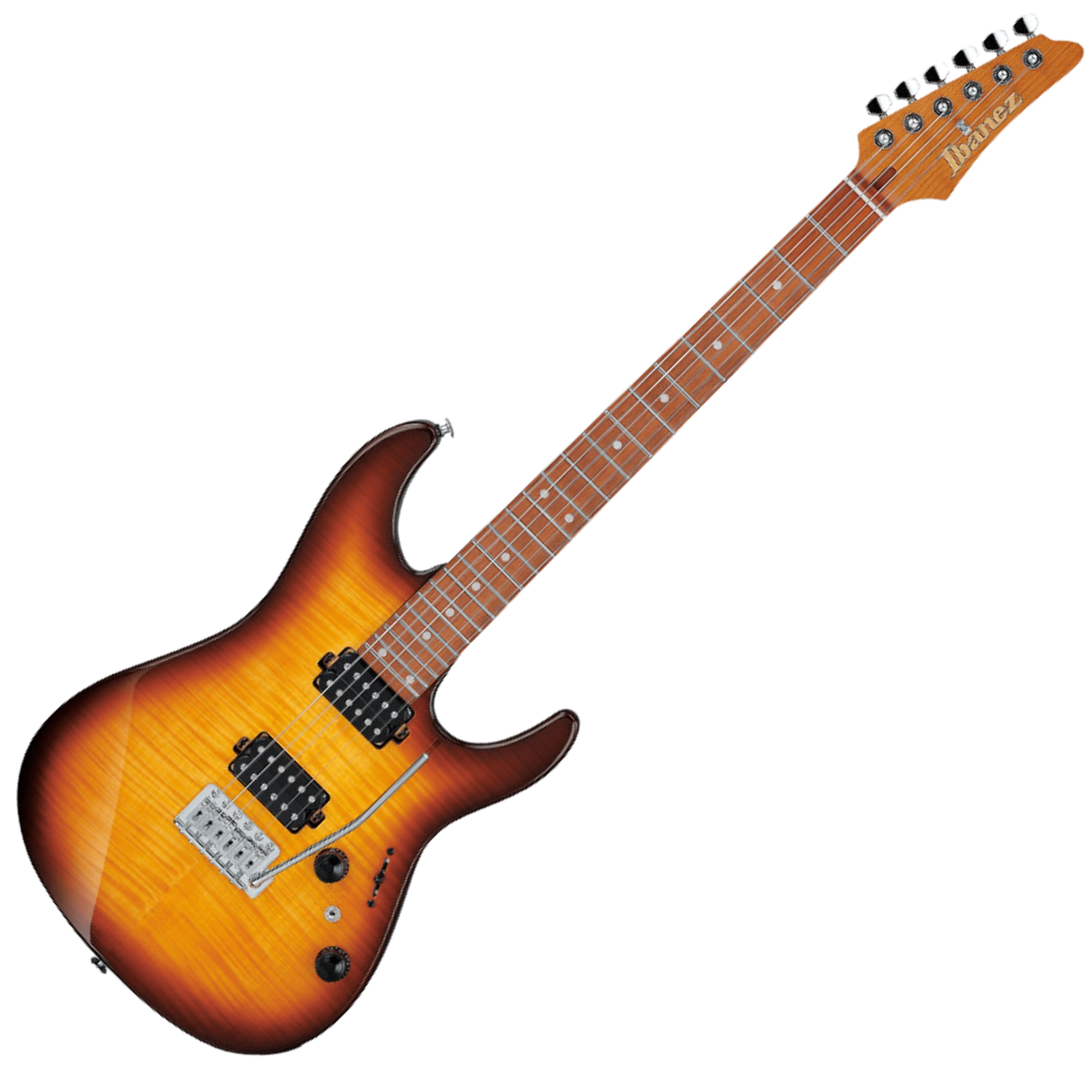 Guitarra Violin Sunburst Ibanez AZ24S1F-VLS 6 Cordas Alder Flamed Maple