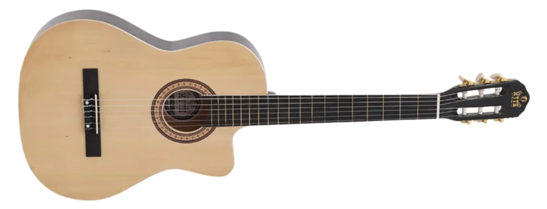 Violão Acústico Nylon Myth MT39NC 39" Natural + Dark Brown com PreAmp 3 Bandas