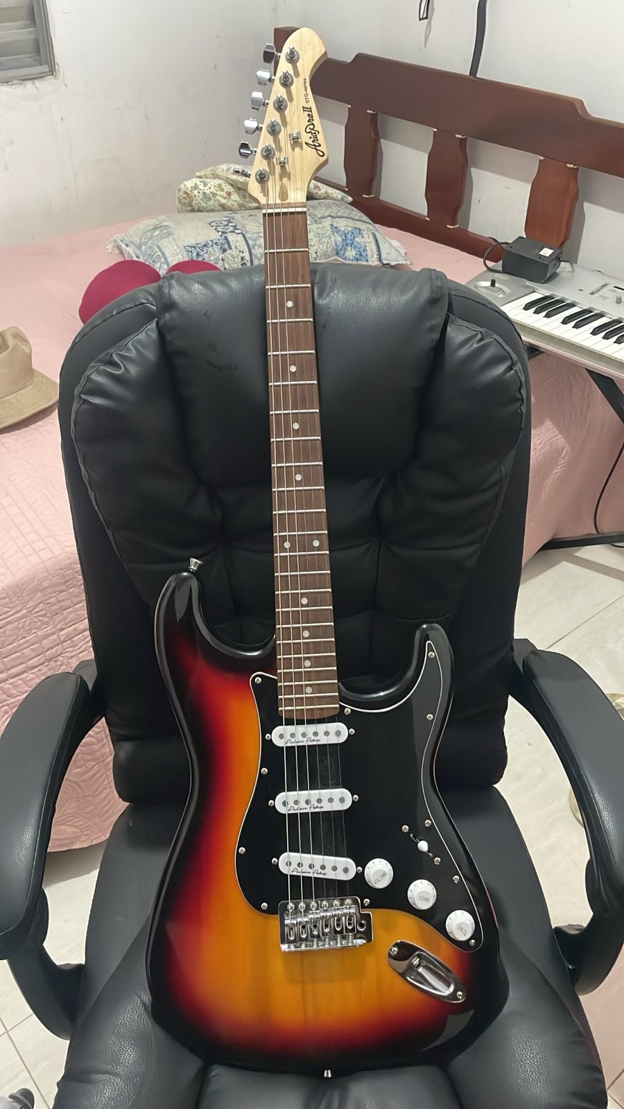 Aria pro II + pinheiro pickups