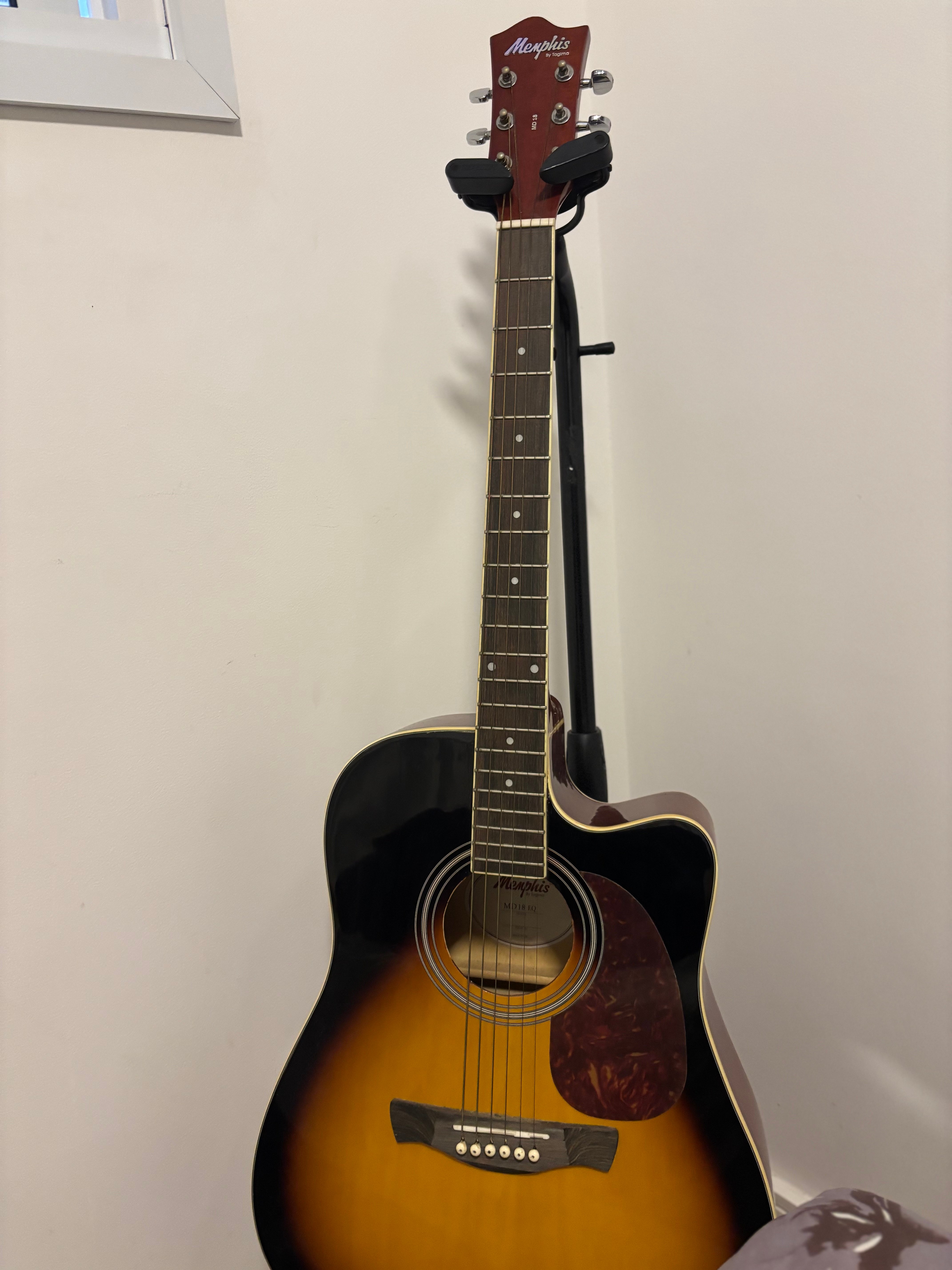 Violão Memphis Md-18 Sb Folk Sunburst Usado